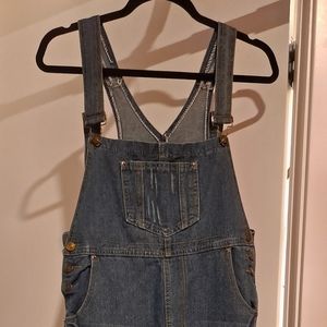 Denim Overalls Medium Wash Size Large